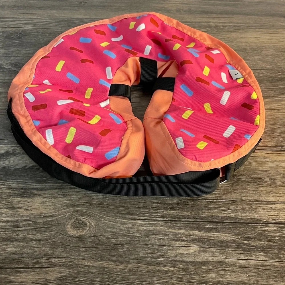 Inflatable adjustable Dog Cone Collar. Size L Soft Cone‎ Collar for Dog donut​